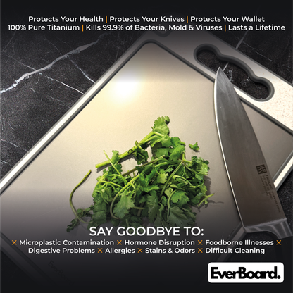 EverBoard - 100%  Pure Titanium Cutting Board